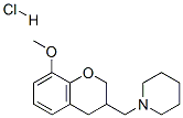 1-[(8-methoxychroman-3-yl)methyl]piperidine hydrochloride Struktur