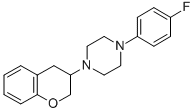1-(3,4-Dihydro-2H-1-benzopyran-3-yl)-4-(4-fluorophenyl)piperazine 结构式