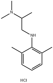 N(Sup 2),N(sup 2)-dimethyl-N(sup 1)-2,6-xylyl-1,2-propanediamine dihydrochloride, 83843-39-4, 结构式