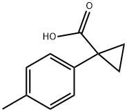 1-(4-メチルフェニル)シクロプロパンカルボン酸 化学構造式