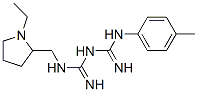 1-[(1-ethyl-2-pyrrolidinyl)methyl]-5-(p-tolyl)biguanide 结构式