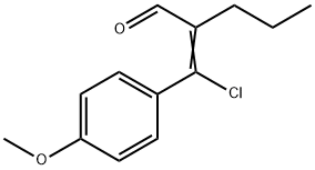 2-[chloro(4-methoxyphenyl)methylene]valeraldehyde 结构式