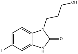 5-fluoro-1,3-dihydro-1-(3-hydroxypropyl)-2H-benzimidazol-2-one 结构式