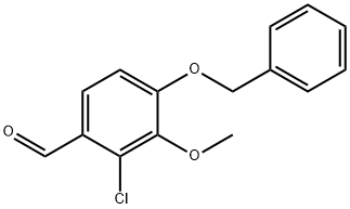 4-(苄氧基)-2-氯-3-甲氧基苯甲醛, 83847-90-9, 结构式