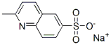 sodium 2-methylquinoline-6-sulphonate 结构式