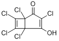 1,3,5,6,7-Pentachloro-4-hydroxybicyclo[3.2.0]hepta-3,6-dien-2-one 结构式