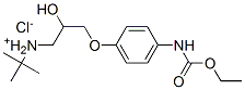 [3-[4-(ethoxycarbonylamino)phenoxy]-2-hydroxy-propyl]-tert-butyl-azani um chloride Struktur