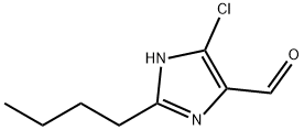 2-ブチル-5-クロロ-1H-イミダゾール-4-カルボキシアルデヒド 化学構造式
