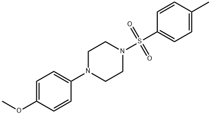 1-(4-methoxyphenyl)-4-(p-tolylsulphonyl)piperazine Struktur