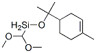 dimethoxymethyl[1-methyl-1-(4-methyl-3-cyclohexen-1-yl)ethoxy]silane Struktur