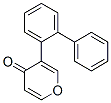 3-[1,1'-biphenyl]yl-4H-pyran-4-one Struktur