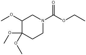 ethyl 3,4,4-trimethoxypiperidine-1-carboxylate 结构式