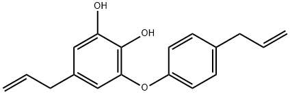 和厚朴新酚, 83864-78-2, 结构式