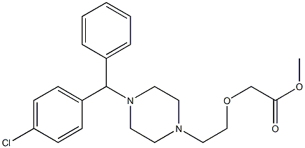 西替利嗪甲酯,83881-46-3,结构式