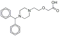 Deschloro Cetirizine Dihydrochloride Struktur