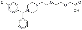 Hydroxyzine Acetic Acid Dihydrochloride 化学構造式