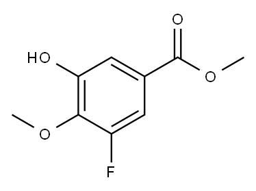 Benzoic acid, 3-fluoro-5-hydroxy-4-methoxy-, methyl ester (9CI), 838856-88-5, 结构式