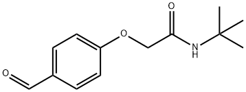 N-(TERT-ブチル)-2-(4-ホルミルフェノキシ)アセトアミド 化学構造式