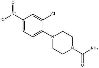 4-(2-氯-4-硝基苯基)-1-哌嗪甲酰胺, 838886-46-7, 结构式