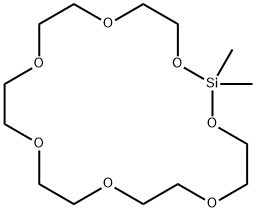 2,2-二甲基-1,3,6,9,12,15,18-七氧杂-2-硅杂二十烷 结构式