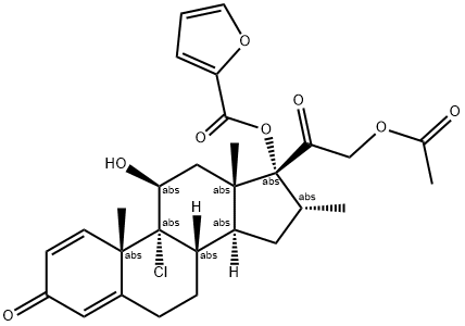 21-Acetyloxy DeschloroMoMetasone Furoate Struktur