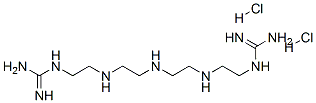 2,5,8,11,14-pentaazapentadecanediamidine dihydrochloride Struktur