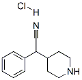 alpha-phenylpiperidine-4-acetonitrile monohydrochloride Structure