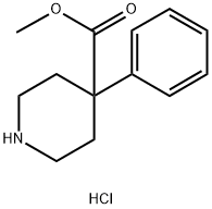 methyl 4-phenylpiperidine-4-carboxylate hydrochloride 结构式