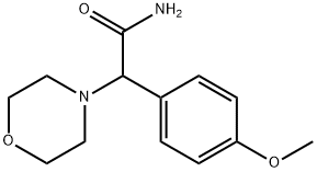 2-(4-甲氧基苯基)-2-吗啉代乙酰胺 结构式