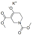 5,6-ジヒドロ-4-ポタシオオキシ-1,3(2H)-ピリジンジカルボン酸ジメチル 化学構造式