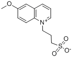 1-(3-スルホプロピル)-6-メトキシキノリニウム 化学構造式