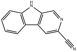 9H-吡啶并[3,4-B]吲哚-3-甲腈 结构式