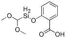 2-[(メチルジメトキシシリル)オキシ]安息香酸 化学構造式