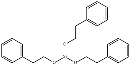 methyltris(2-phenylethoxy)silane 结构式