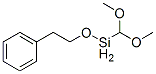 ジメトキシ(メチル)2-フェニルエトキシシラン 化学構造式