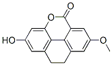 9,10-Dihydro-2-hydroxy-7-methoxy-5H-phenanthro[4,5-bcd]pyran-5-one 结构式