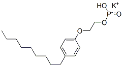 ホスホン酸カリウム2-(4-ノニルフェノキシ)エチル 化学構造式