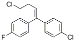 1-chloro-4-[4-chloro-1-(4-fluorophenyl)-1-butenyl]benzene  Struktur