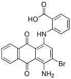 2-[(4-amino-3-bromo-9,10-dihydro-9,10-dioxo-1-anthryl)amino]benzoic acid Struktur