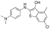 6-Chloro-2-[(4-dimethylaminophenyl)amino]-4-methylbenzo[b]thiophen-3-ol 结构式