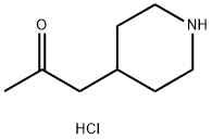 1-(哌啶-4-基)丙-2-酮盐酸盐 结构式