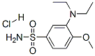 3-(diethylamino)-4-methoxybenzenesulphonamide monohydrochloride 结构式