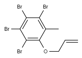 2-(allyloxy)-3,4,5,6-tetrabromotoluene Structure