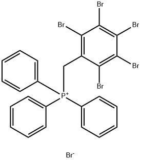 [(pentabromophenyl)methyl]triphenylphosphonium bromide 结构式