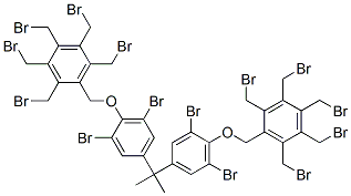 1,1'-isopropylidenebis[3,5-dibromo-4-[[pentakis(bromomethyl)phenyl]methoxy]benzene] 结构式