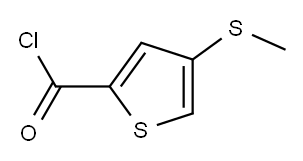 2-Thiophenecarbonylchloride,4-(methylthio)-(9CI) 结构式
