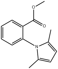 METHYL 2-(2,5-DIMETHYL-1H-PYRROL-1-YL)BENZENECARBOXYLATE 化学構造式