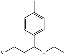 4-(3-chloro-1-ethoxypropyl)toluene 结构式