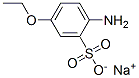 sodium 2-amino-5-ethoxybenzenesulphonate 结构式