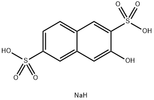 Disodium 2-naphthol-3,7-disulfonate  Structure